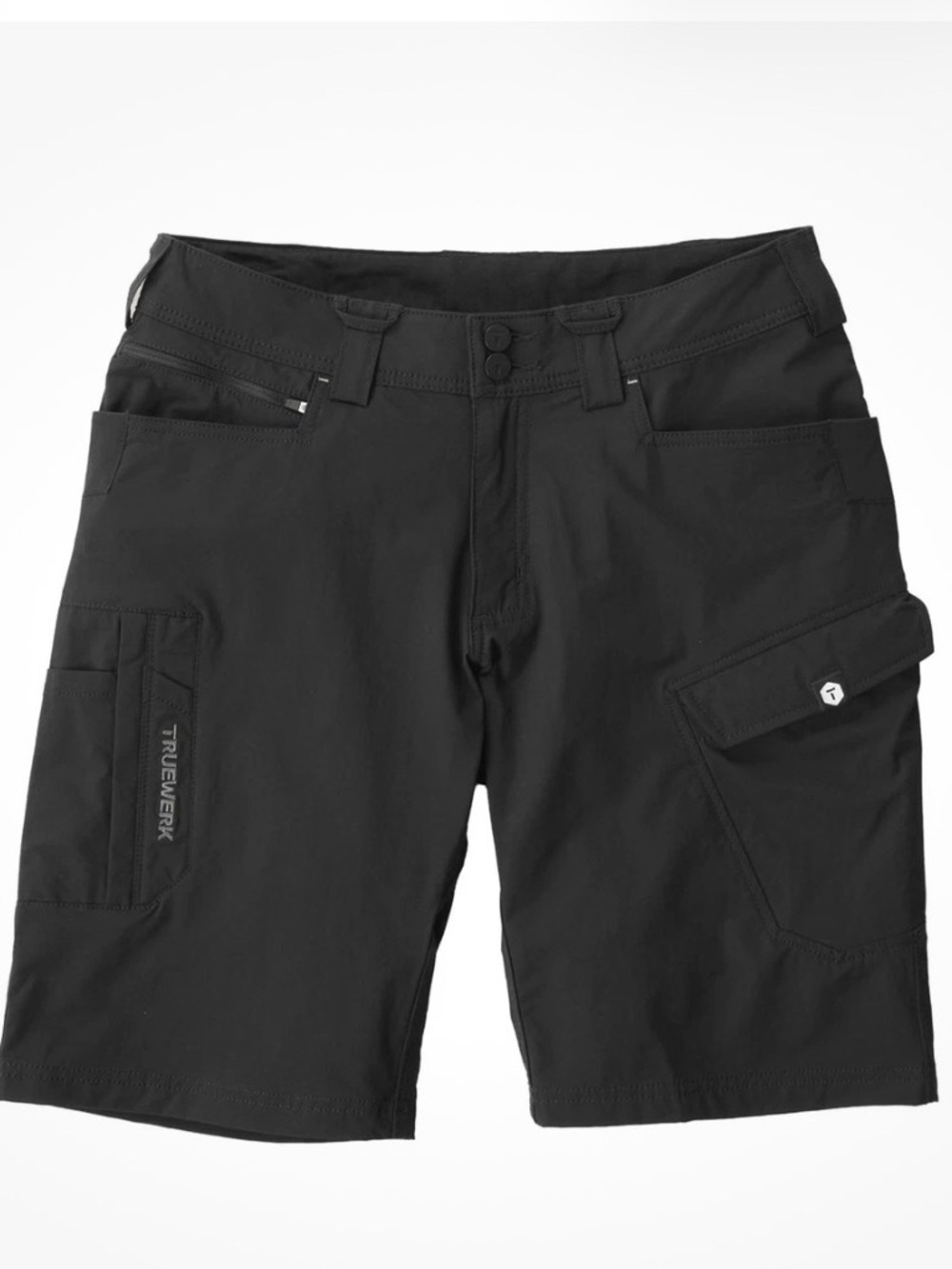 TRUEWERK Men's T1 WerkShorts Black 32S Durable Work Shorts for Men
